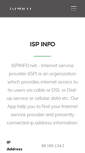 Mobile Screenshot of ispinfo.net